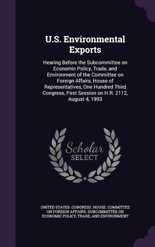 Front cover_U.S. Environmental Exports