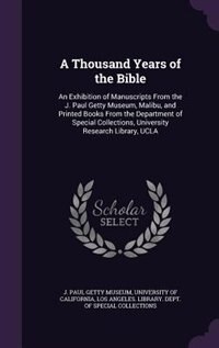 Couverture_A Thousand Years of the Bible