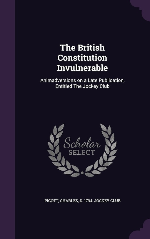 Couverture_The British Constitution Invulnerable