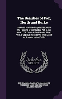 Front cover_The Beauties of Fox, North and Burke
