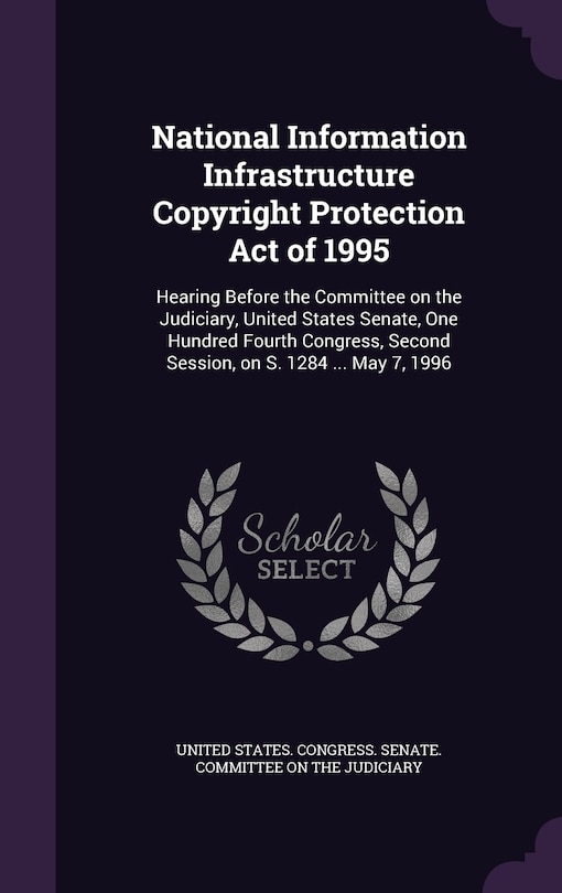 Couverture_National Information Infrastructure Copyright Protection Act of 1995
