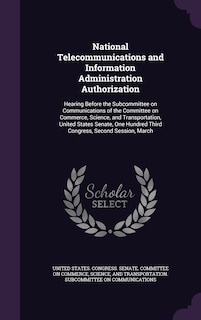Couverture_National Telecommunications and Information Administration Authorization
