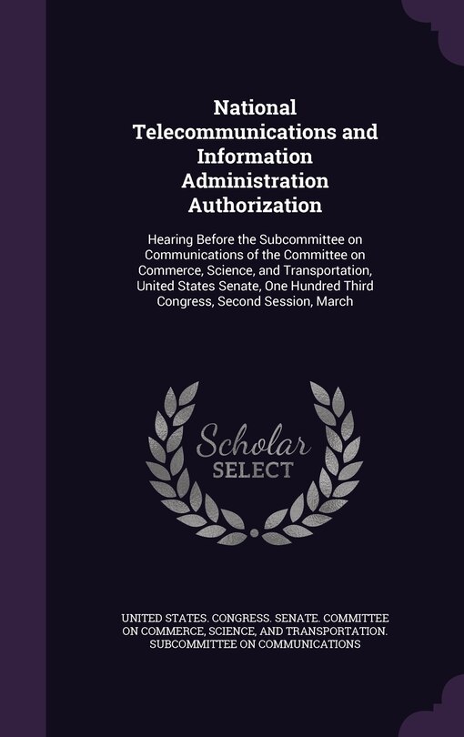 Couverture_National Telecommunications and Information Administration Authorization