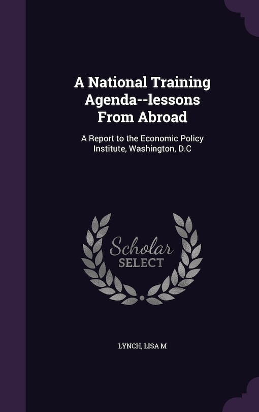 Couverture_A National Training Agenda--lessons From Abroad
