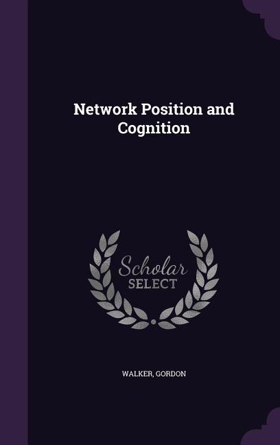 Front cover_Network Position and Cognition