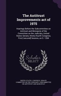 Couverture_The Antitrust Improvements act of 1975
