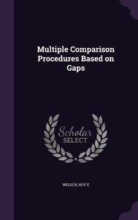 Front cover_Multiple Comparison Procedures Based on Gaps