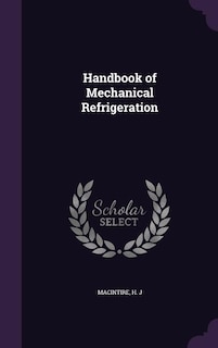 Couverture_Handbook of Mechanical Refrigeration