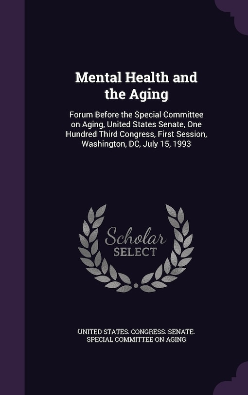 Couverture_Mental Health and the Aging