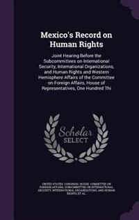 Front cover_Mexico's Record on Human Rights