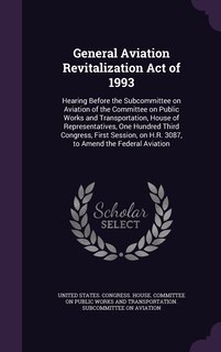 Couverture_General Aviation Revitalization Act of 1993