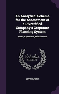 Couverture_An Analytical Scheme for the Assessment of a Diversified Company's Corporate Planning System
