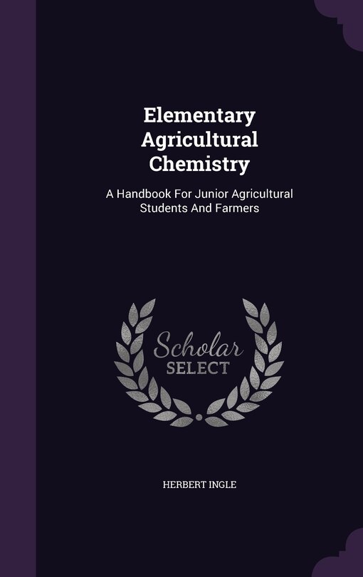 Couverture_Elementary Agricultural Chemistry