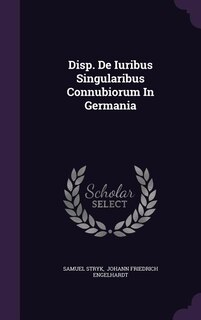 Front cover_Disp. De Iuribus Singularibus Connubiorum In Germania
