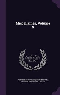 Front cover_Miscellanies, Volume 5