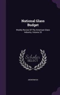 Front cover_National Glass Budget