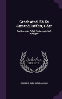 Front cover_Geschwind, Eh Es Jemand Erfährt, Oder