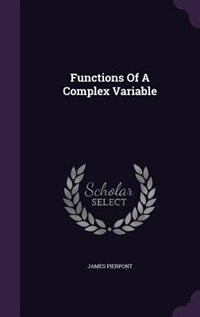 Couverture_Functions Of A Complex Variable