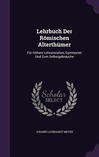 Front cover_Lehrbuch Der Römischen Alterthümer