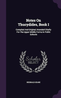 Couverture_Notes On Thucydides, Book I