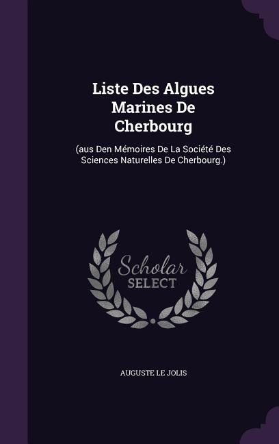 Front cover_Liste Des Algues Marines De Cherbourg
