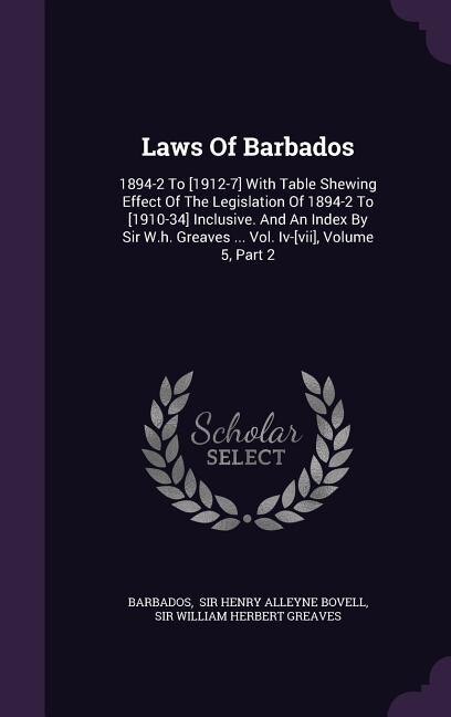 Couverture_Laws Of Barbados