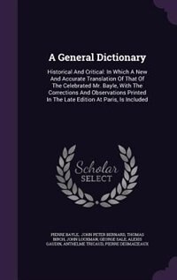 Front cover_A General Dictionary