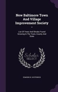 Front cover_New Baltimore Town And Village Improvement Society -