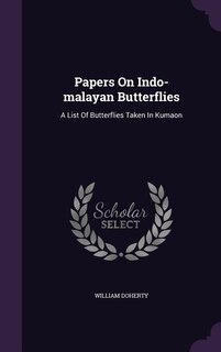 Couverture_Papers On Indo-malayan Butterflies