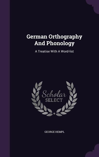 Couverture_German Orthography And Phonology