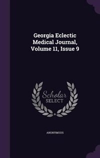 Couverture_Georgia Eclectic Medical Journal, Volume 11, Issue 9