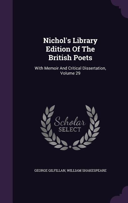 Front cover_Nichol's Library Edition Of The British Poets