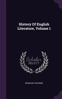 Couverture_History Of English Literature, Volume 1