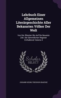 Couverture_Lehrbuch Einer Allgemeinen Literärgeschichte Aller Bekannten Völker Der Welt