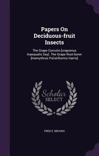 Front cover_Papers On Deciduous-fruit Insects
