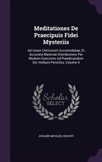 Front cover_Meditationes De Praecipuis Fidei Mysteriis