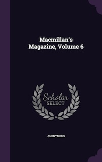 Couverture_Macmillan's Magazine, Volume 6
