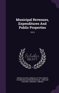 Front cover_Municipal Revenues, Expenditures And Public Properties