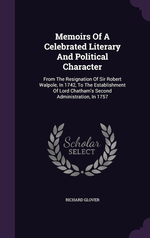 Couverture_Memoirs Of A Celebrated Literary And Political Character