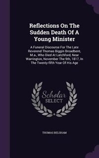 Front cover_Reflections On The Sudden Death Of A Young Minister