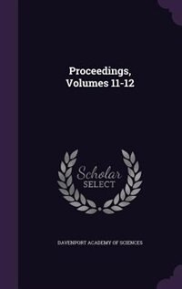 Couverture_Proceedings, Volumes 11-12