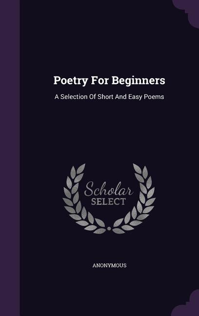 Front cover_Poetry For Beginners