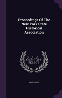 Front cover_Proceedings Of The New York State Historical Association