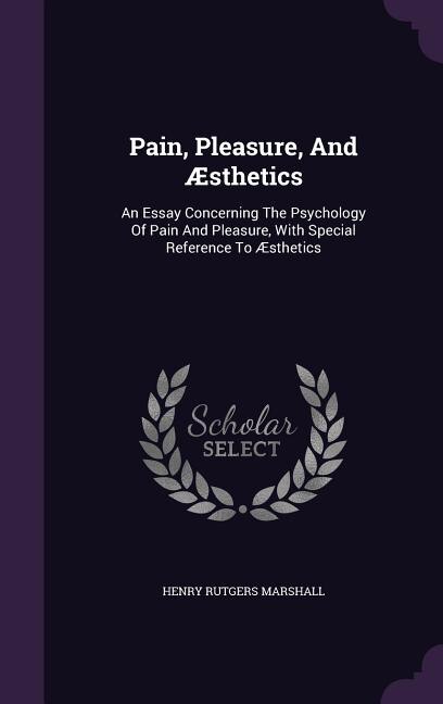 Couverture_Pain, Pleasure, And Æsthetics