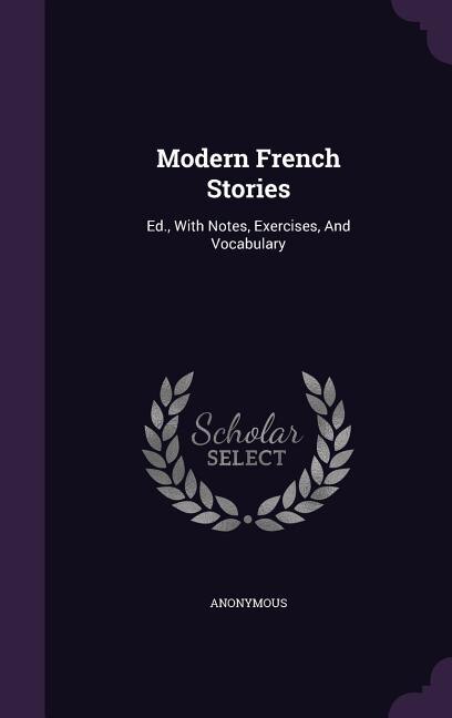 Couverture_Modern French Stories