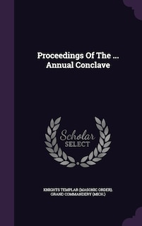 Couverture_Proceedings Of The ... Annual Conclave