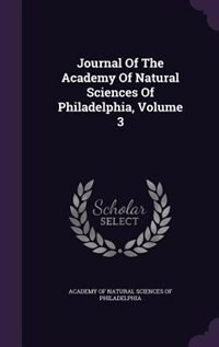 Front cover_Journal Of The Academy Of Natural Sciences Of Philadelphia, Volume 3
