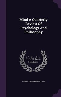Couverture_Mind A Quarterly Review Of Psychology And Philosophy