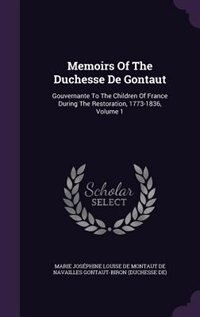 Front cover_Memoirs Of The Duchesse De Gontaut