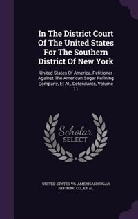 Front cover_In The District Court Of The United States For The Southern District Of New York